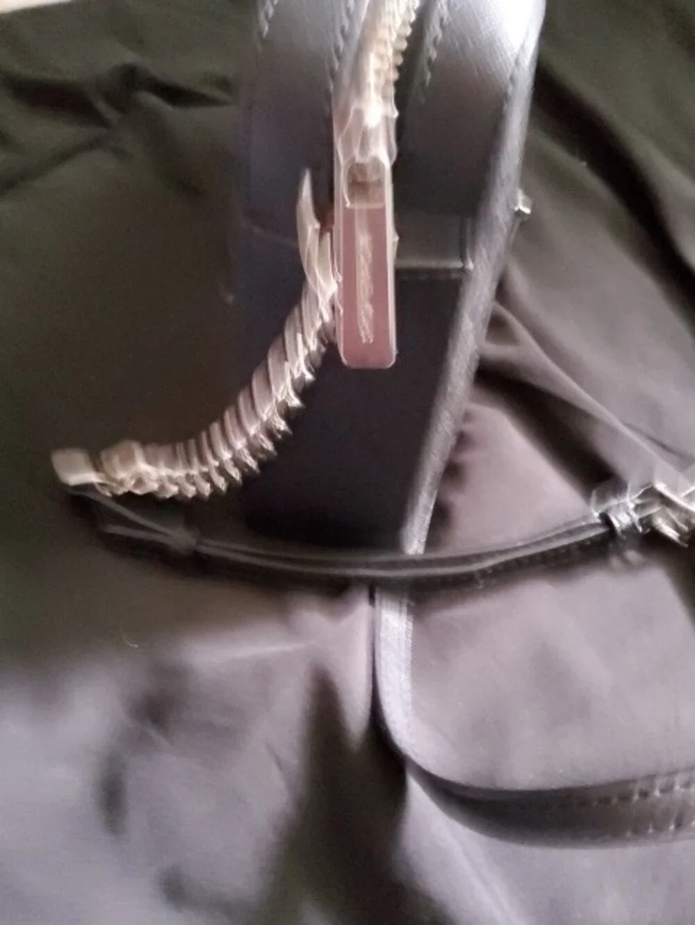 Michael Kors Black Logo Crossbody Camera Bag with Chain Strap
